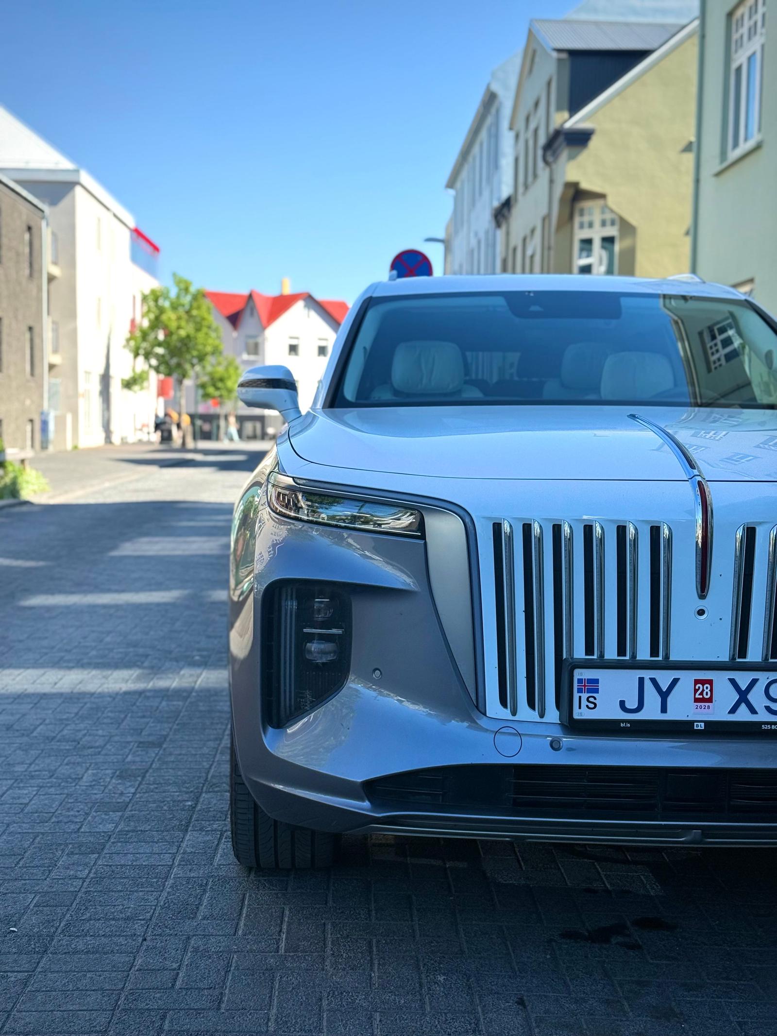 One of our private vehicles in Reykjavík